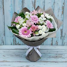 Букет цветов из:  Герберы, Альстромерии и Хризантемы в Габукае
