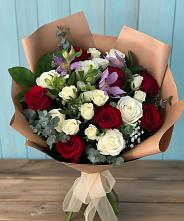 Букет цветов из:  Розы и Альстромерии в Габукае