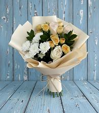 Букет цветов из:  Розы и Хризантемы в Габукае