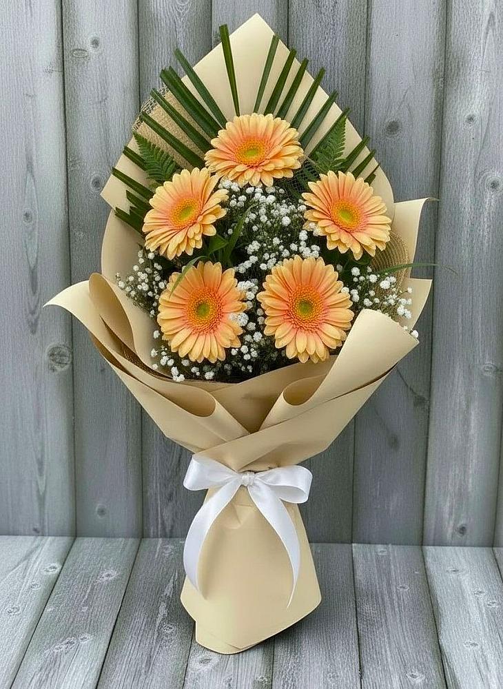 Букет цветов из: Герберы в Габукае