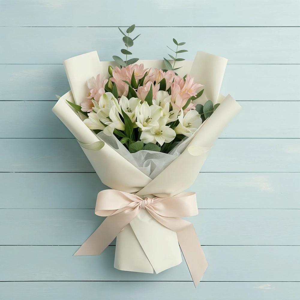 Букет цветов из: Альстромерии в Габукае