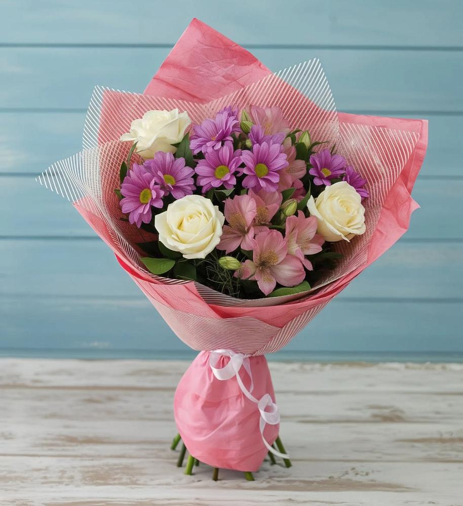 Букет цветов из: Герберы в Габукае