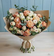 Букет цветов из:  Альстромерии и Розы #REPLACE_PRED# Габукае